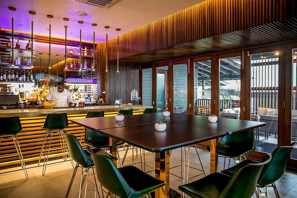 The hotel includes three bars serving a variety of island-inspired libations. The hotel includes three bars serving a variety of island-inspired libations.