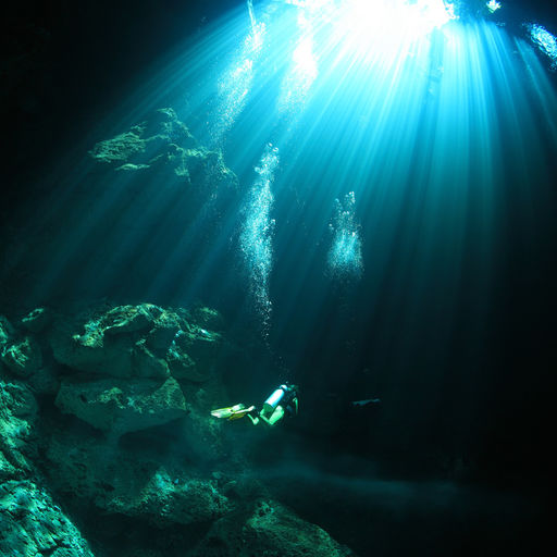 Very different adventures await those who explore one of the many clear fresh water cenotes with their caverns and caves that riddle Mexico's Yucatan Peninsula