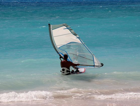 Windsurfing in Barbados