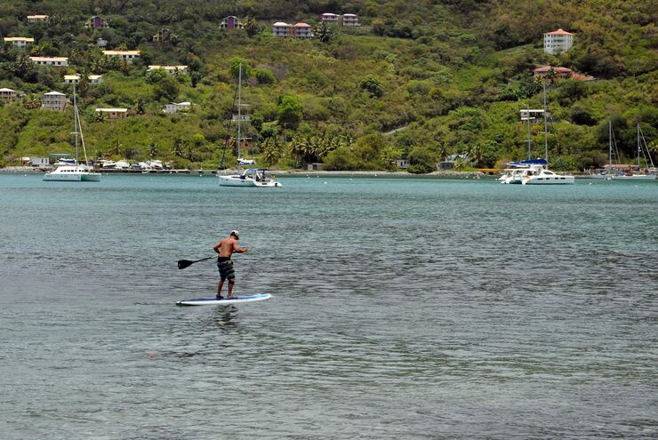 SUP in the British Virgin Islands