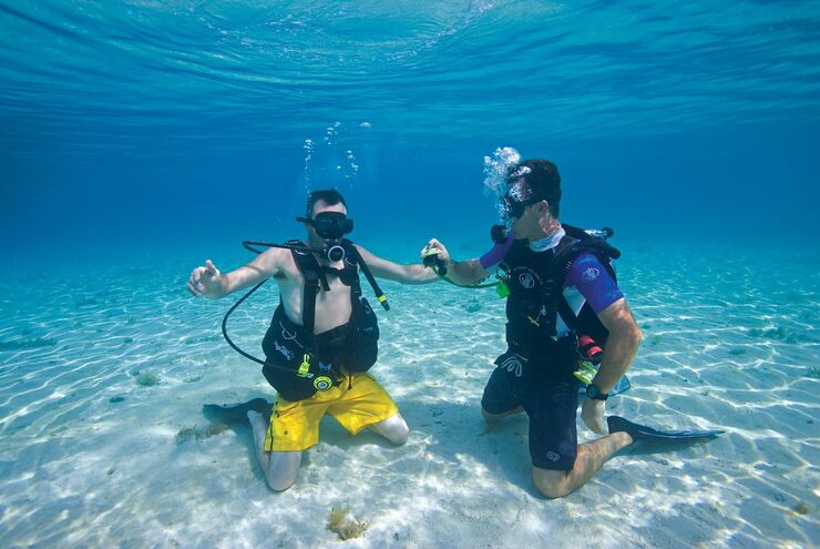 SCUBA diving in Cozumel, Mexico