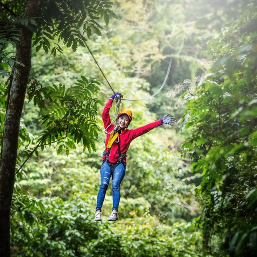  Ziplining in Honduras