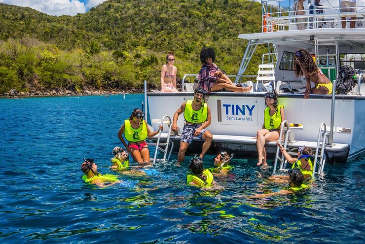 Snorkeling in St. Lucia