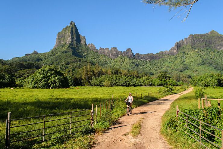 Biking in Tahiti