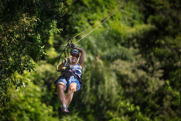 Ziplining