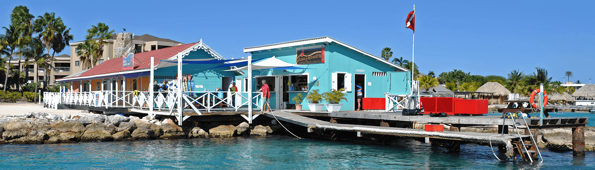 Ocean Encounters operates Curaçao's largest and best-equipped fleet of fast, twin-engine dive boats. The shop provides daily two-tank morning dives, afternoon dives and a range of special dive adventures.